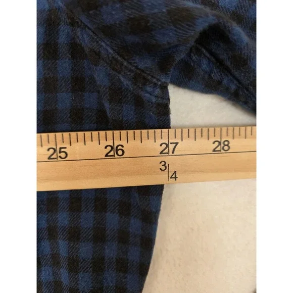 Filson Shirt Mens XL Blue Check Flannel Long Sleeve Button Front Cotton Casual - Picture 9 of 10